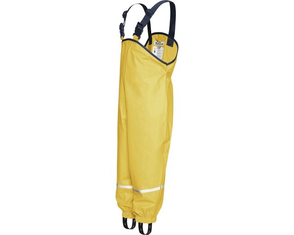 Regenlatzhose Regenhose ungefüttert (ohne Fleece) Playshoes Trägerhose Matschhose 140 gelb