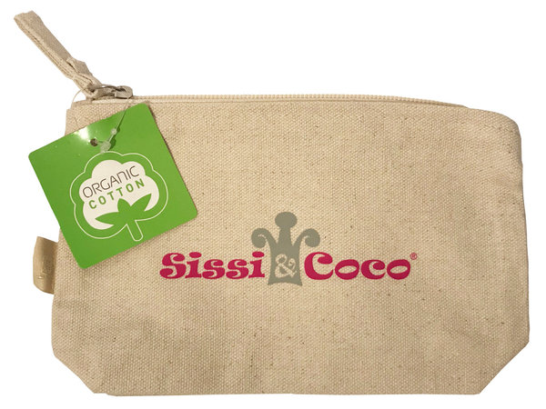 Sissi & Coco® natur Tasche Kosmetik Mäppchen Bio-Baumwolle